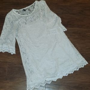 White lace dress